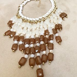 Cream and Brown Necklace